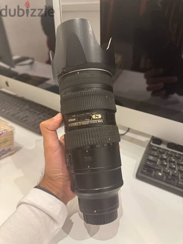 عدسة نيكون 70-200 v 2 1