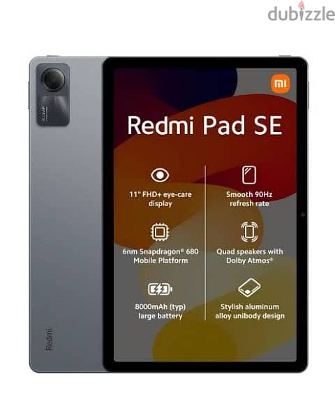 xiaomi pad se 11 gray نسخة 8/256 3