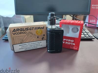 Vape mod Argus Gt 2 200W & Pyro v4 RDTA Tank