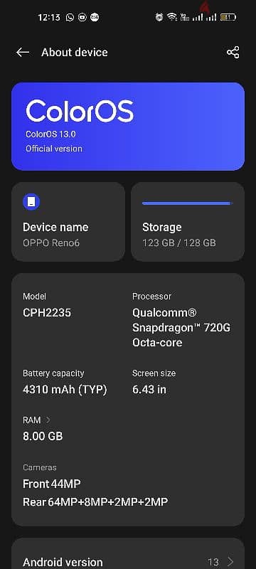 oppo reno6 كسر زيرو 3