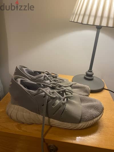 Adidas shoes tubular doom primeknit solid grey _1000% original