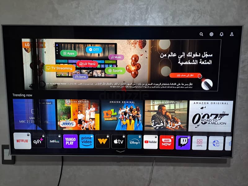 للبيع LG NanoCell 55 Inch 4K UHD Smart LED 55NANO776QA كسر بسيط جدا 2