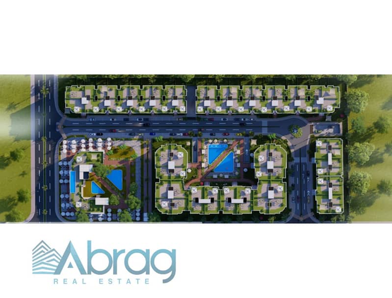 Apartment for sale in Sheikh Zayed in installments over 8 years in Rofan Compound in Green Revolution 0