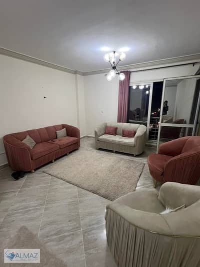 Furnished apartment for rent with air conditioners in Dar Misr AlQronfol with elevator in the First Settlement