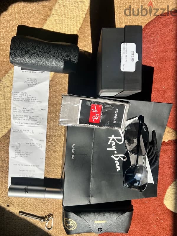 Ray Ban sunglasses  , Tom Ford perfume , Boss perfume , 7