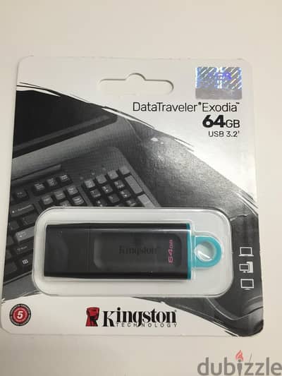 فلاشة 64 جيجا كينج ستون داتا ترافيلر اكسوديا Kingston 3.2 usb