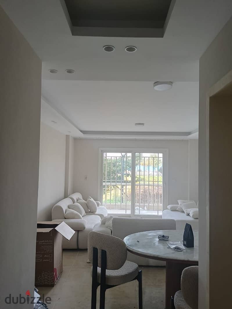 3-bedroom, 2-bathroom apartment in B12, the most beautiful phase of Madinaty. Fully finished, available for immediate handover, with a direct view of 0