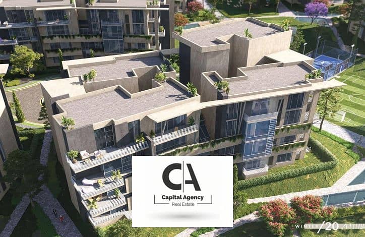 Apartment for sale two bedrooms with installments over 10 years,next to New Giza in the heart of Zayed in West Leaves with Al Attal Real Estate Dev 0