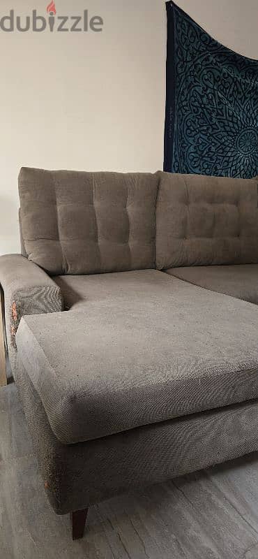 used Lshape Sofa كنبة حرف  L 2