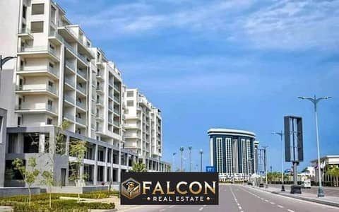 4 bedroom apartment, fully finished, sea view and El Alamein Towers, view now! Ready for viewing in Mazarine New El Alamein - North Coast Mazarine