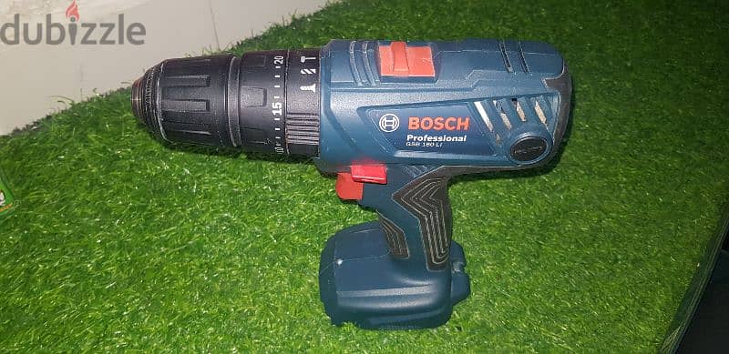 مثقاب احترافى + ٢ بطاريه وشاحن من بوش BOSCH  GSB 180 LI 2