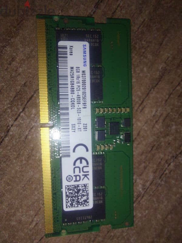 2 Ram Samsung DDR5 × 8GB  4800hz 1