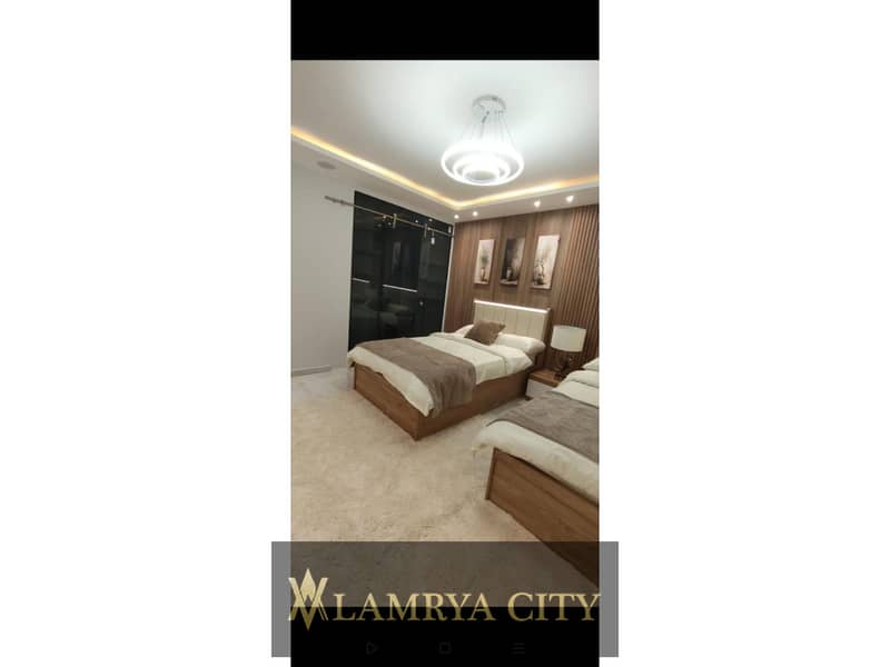 Duplex 210 meters for sale in Garden with furniture and appliances, ultra super deluxe finishing in the heart of the Fifth Settlement 0