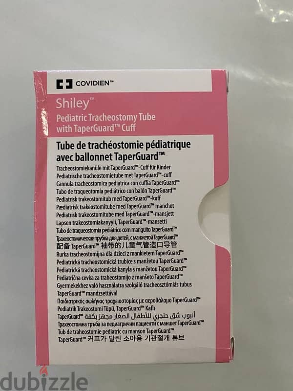 للبيع: أنابيب شيللي للتراكيستومي (Shilley Pediatric Tracheostomy Tube) 0