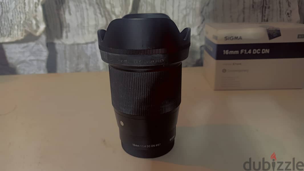 Sigma 16mm f-1.4 DC DN Contemporary Lens For Sony E 1