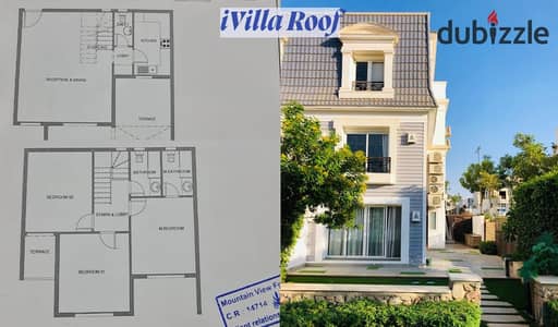 iVilla Roof for sale with semi installments 170k - Near Delivery 2026 - beside October Plaza and Chill Out - minutes from shiekh Zayed