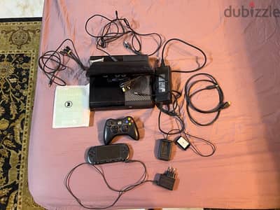 XBOX 360 + psp with its charger