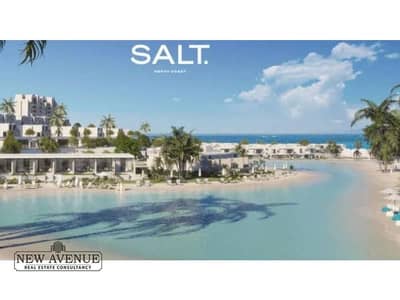 chalet sea view and lagoon view with lowest down payment in salt by tatweer misr north coast