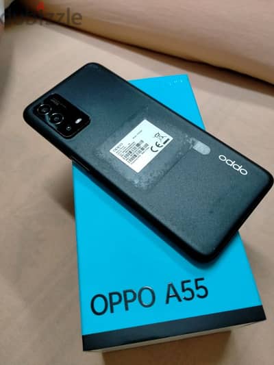 للتواصل 01113515169 oppo a55 128/4+4 بلزقة الضهر