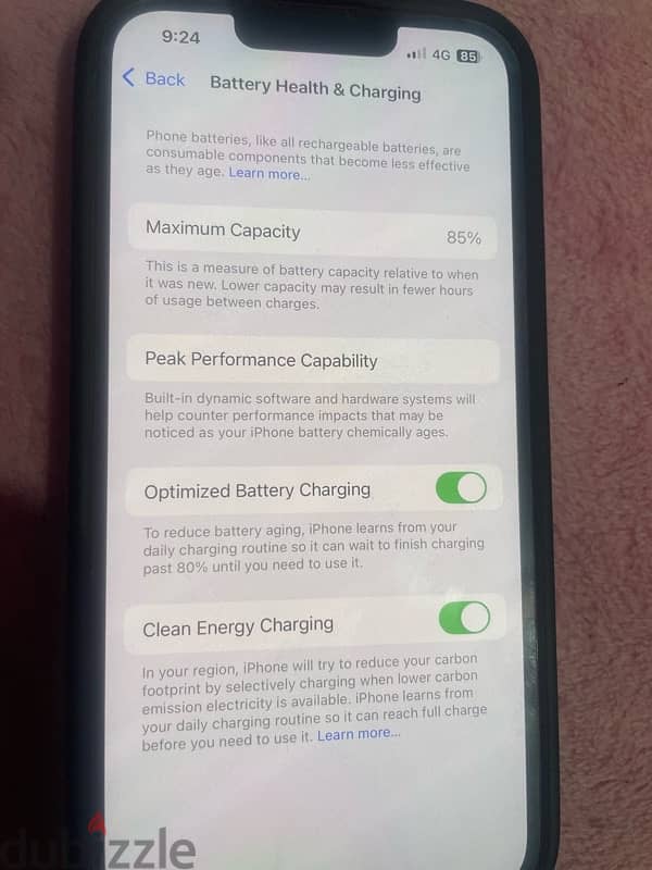 iPhone 13 512 gb battery life 85 9