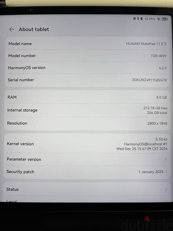 HUAWEI MatePad 11.5”S 1