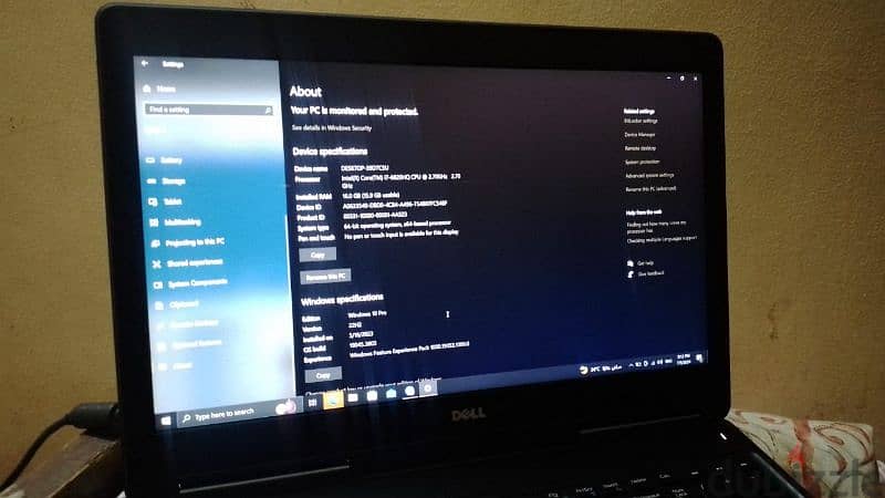 Dell precision 7520 استيراد بحالة الزيرو 2