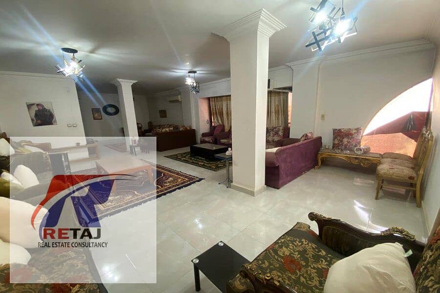 For sale an apartment of 175m2 in a wonderful location in the sixth district near the Al Ahly club                                                   . 0