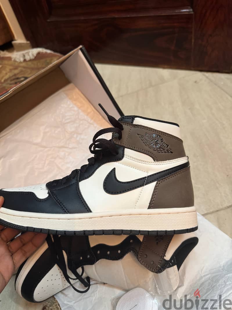 Jordan 1 Mirror Dark mocha جوردن وان دارك موكا ميرور مستورد 1