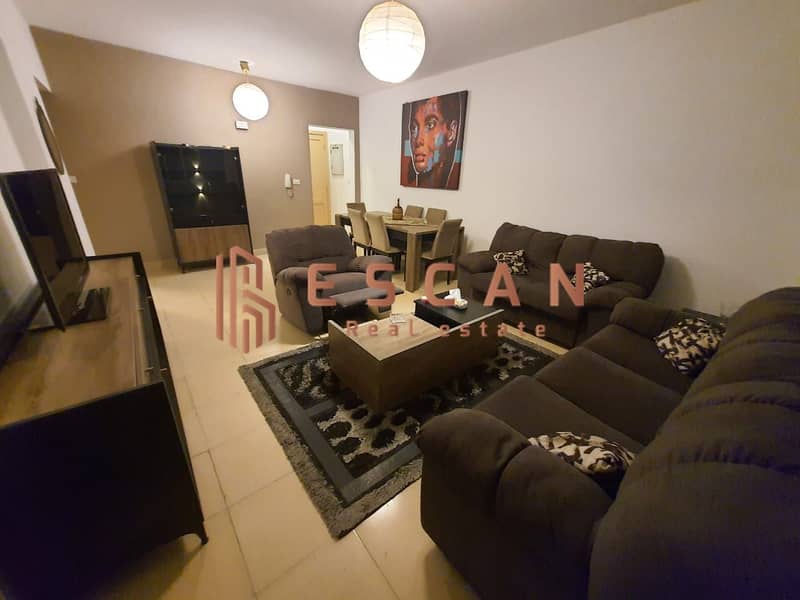 Apartment for rent in a hotel with an area of ​​99 square meters, 2 rooms, with a garden view in Rehab 2, near the Eastern Market 0