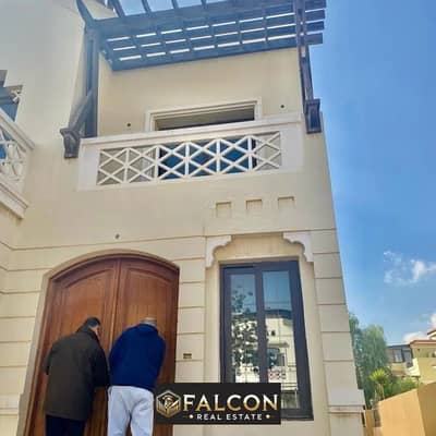 Townhouse villa 247 meters for sale at a bargain price, rady to move  prime location, in the Fifth Settlement, with installments over 4 years