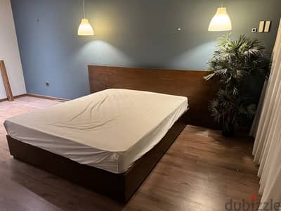 106*205 bed with masterbed mattress and under bed storage