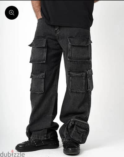 greyish black-pocket jeans