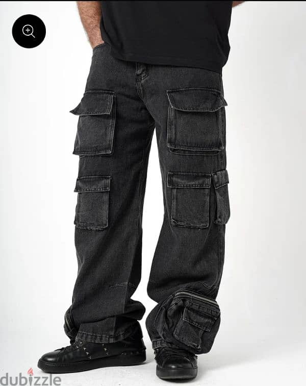 greyish black-pocket jeans 0