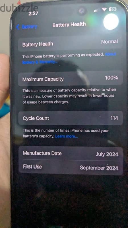 iPhone 15 pro Blue titanium 4