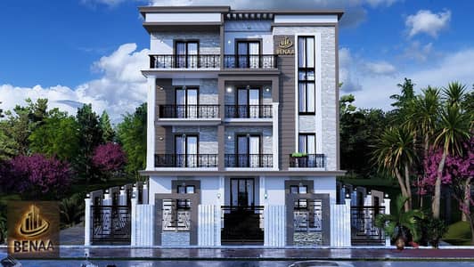 Apartment for sale in installments in Shorouk City, in the second district, east, on Al-Shabab Road, next to Dar Misr and the Mosque of the Rightly-Gu