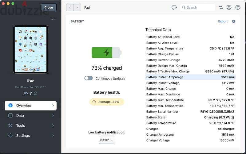 iPad pro 11" 2nd Gen + Pencil (87.4% Battery) 9