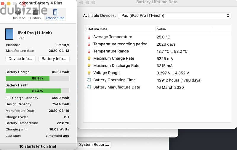 iPad pro 11" 2nd Gen + Pencil (87.4% Battery) 10