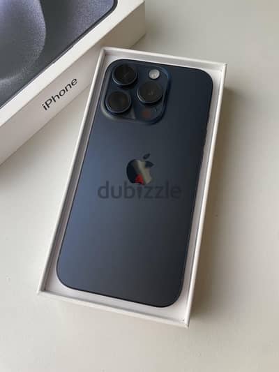 iphone 15 pro blue titanium