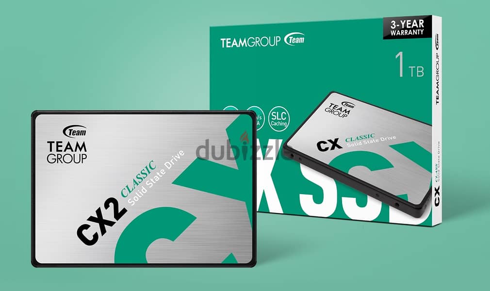 Team Group CX2 2.5 inc 1TB SATA III 3D NAND Internal SSD 0