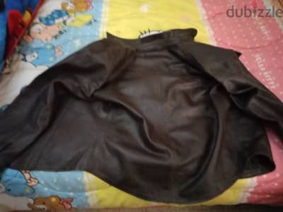 jacket leather xl x large جاكت جلد مستورد تقيل جدا