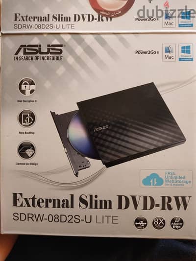 Asus external slim dvd-Rw