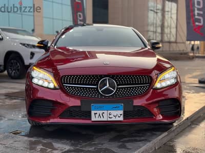 MERCEDES C 300 COUPE AMG   2020 WAKEL KM 56000 فابريكه صيانات