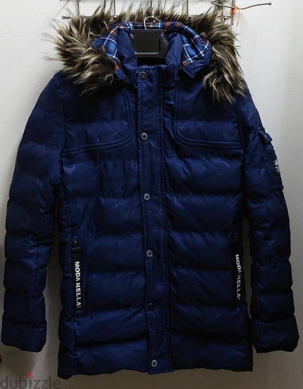 جاكت شتوي رجالي مقاس لارچ لون كحلي Dark Blue Jacket for men Size: L 0