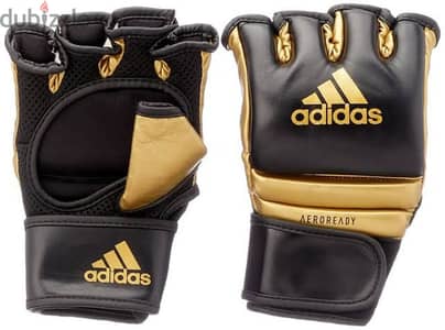 Adidas mma boxing gloves - Large - black and gold