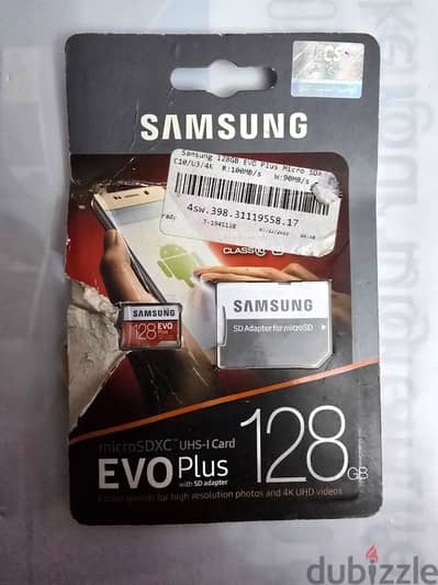 Samsung Evo Plus 128 GB Class 10 UHS-I U1 Micro SDXC Card With Adapter