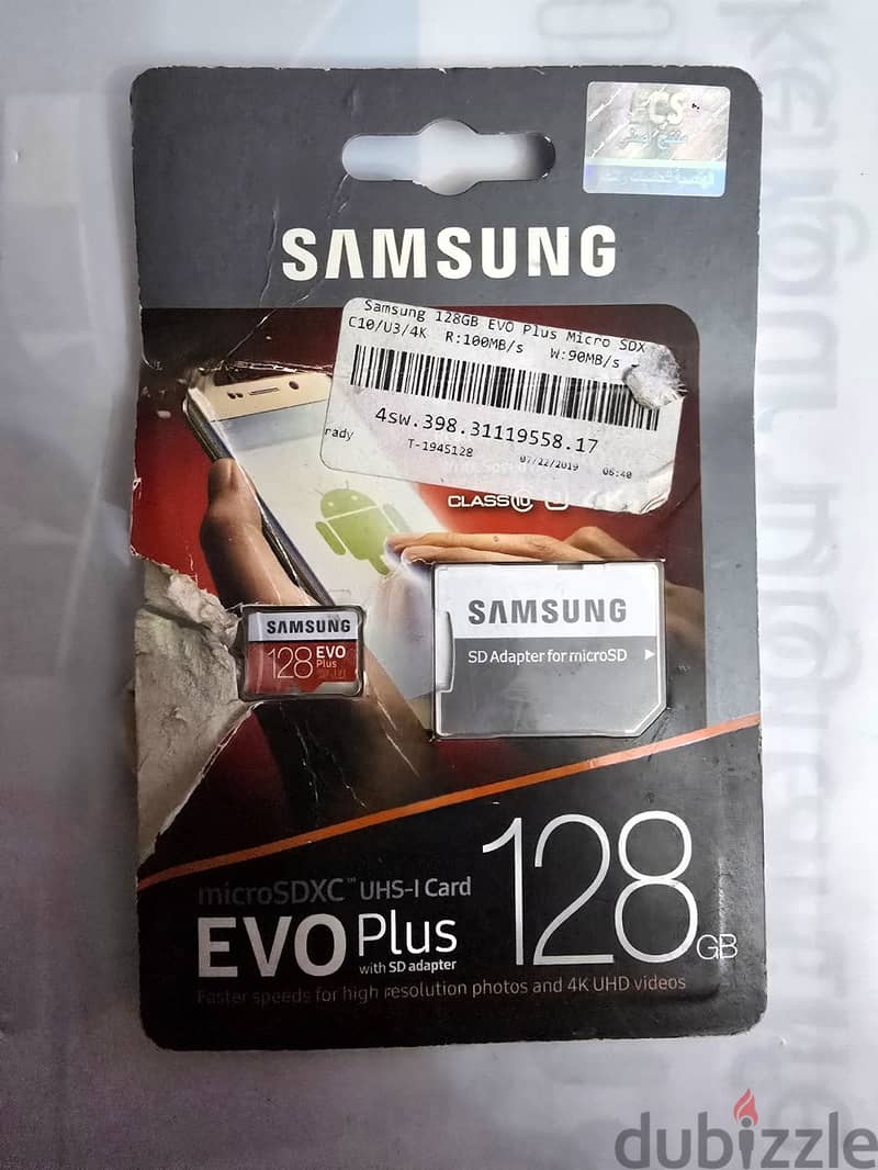 Samsung Evo Plus 128 GB Class 10 UHS-I U1 Micro SDXC Card With Adapter 0