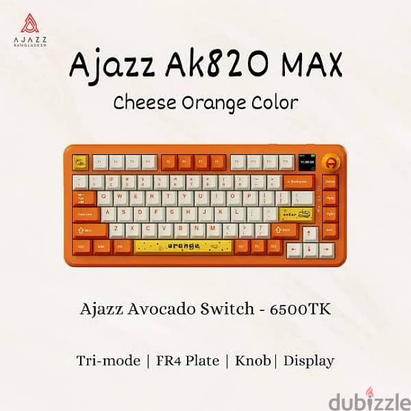 Ajazz K820 Max avocado switches Gaming Keyboard 0