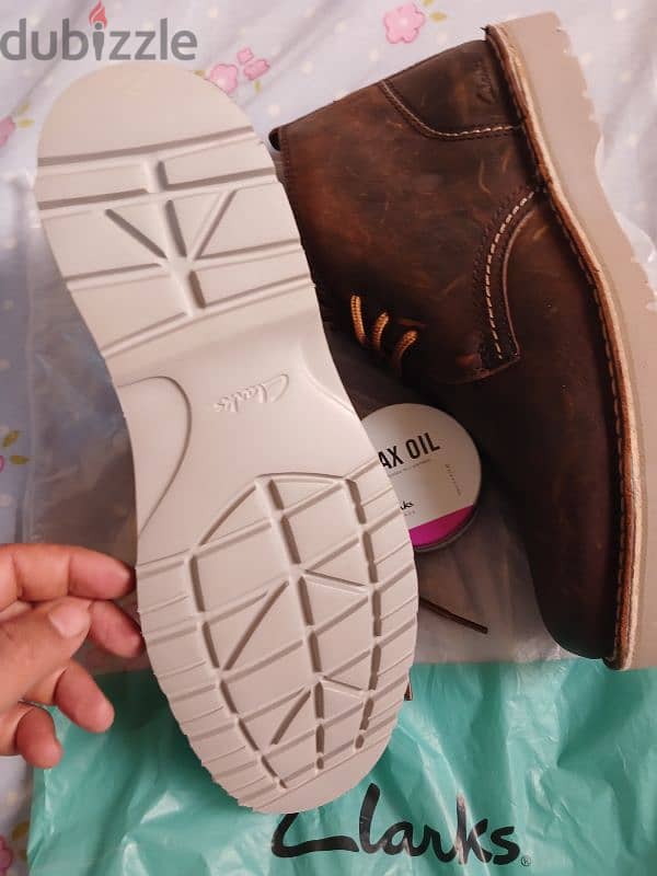 شوز كلاركس clarks هاف بوت اوريجنال مقاس 43 3