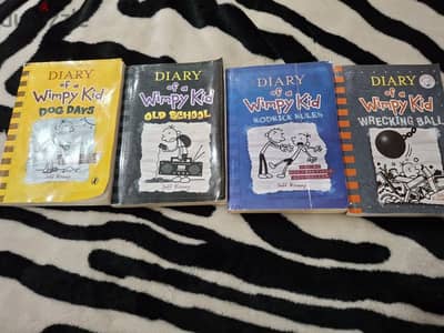 DAIRY OF WIMPY KID 4 BOOKS BUNDLE