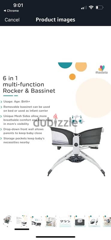 Mastela 6 in 1  Rocker and Bassinet